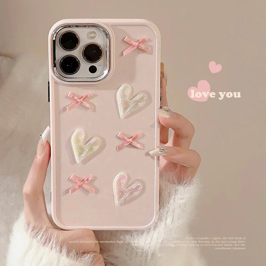 Pink Love Bow Phone Case